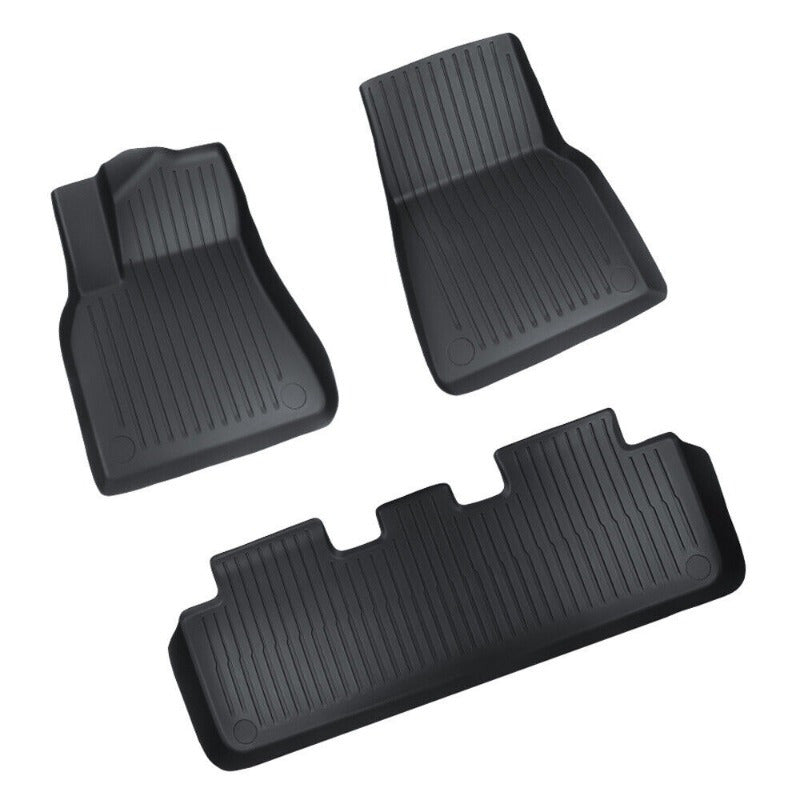 3PCS/6PCS TPE All-Weather Floor Mats for Tesla Model 3 (2017-2023), Waterproof Liners