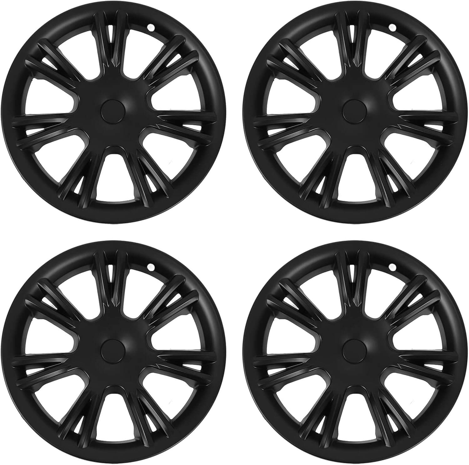 Matte Black Waterproof Hubcaps (4-Piece) - Fit 2020-2023 Vehicles