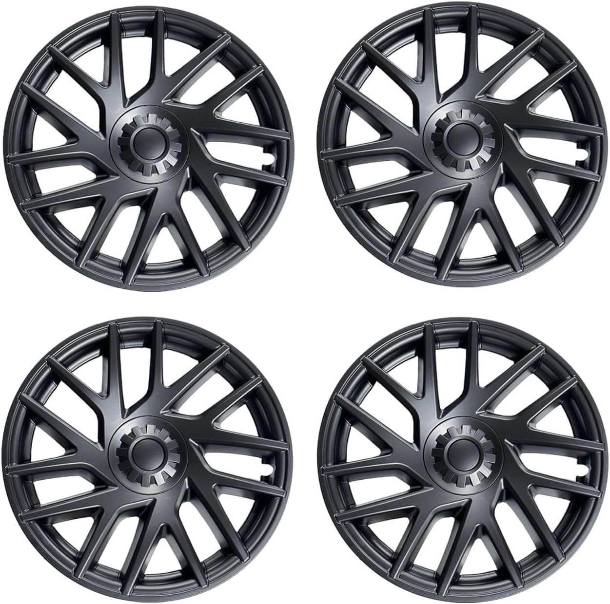 Tesla Model 3 Highland Matte Black Wheel Covers (18" Rim Protector) - Fit 2023-2024