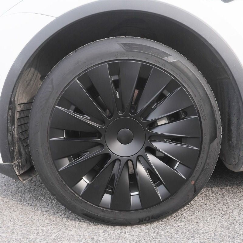 4PCS 19" Full-Surround Hubcaps for Tesla Model Y (2020-2024), ABS Wheel Covers