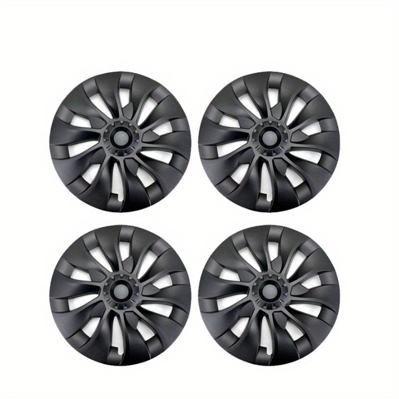 4PCS 18" Whirlwind Hubcaps for Tesla Model 3 (2017-2022), Full Rim Wheel Covers