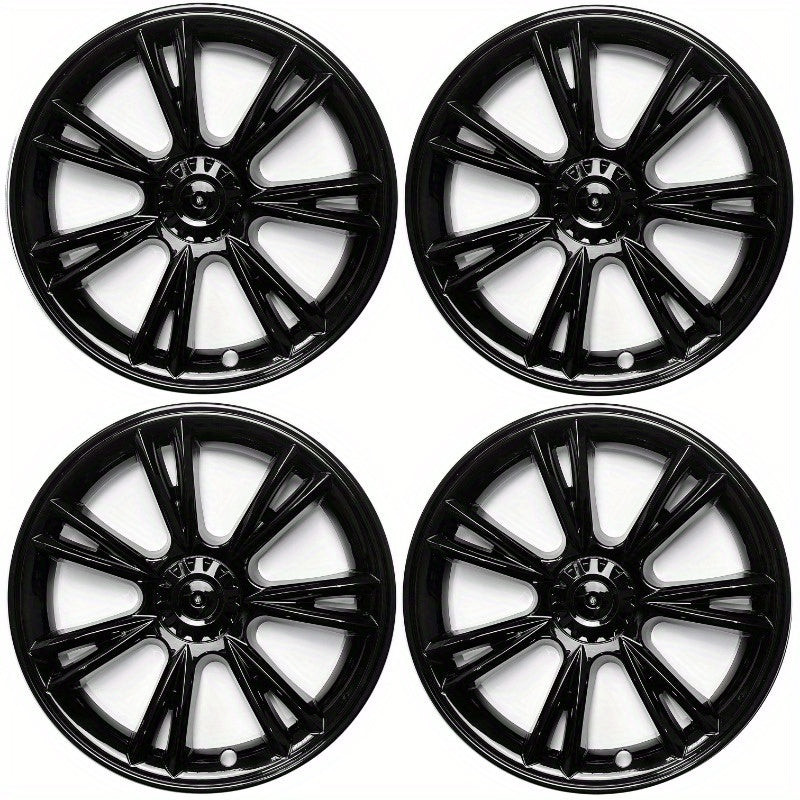 4PCS 19" ABS Hubcaps for Tesla Model Y (2018-2024), Sports Style Full Rim Covers