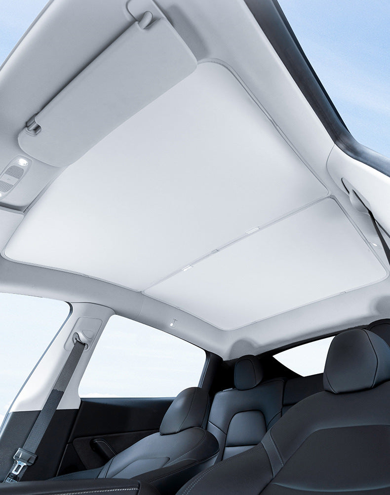 Tesla Model Y 2020-2024 Glass Roof Sunshade – Premium All-Weather Protection