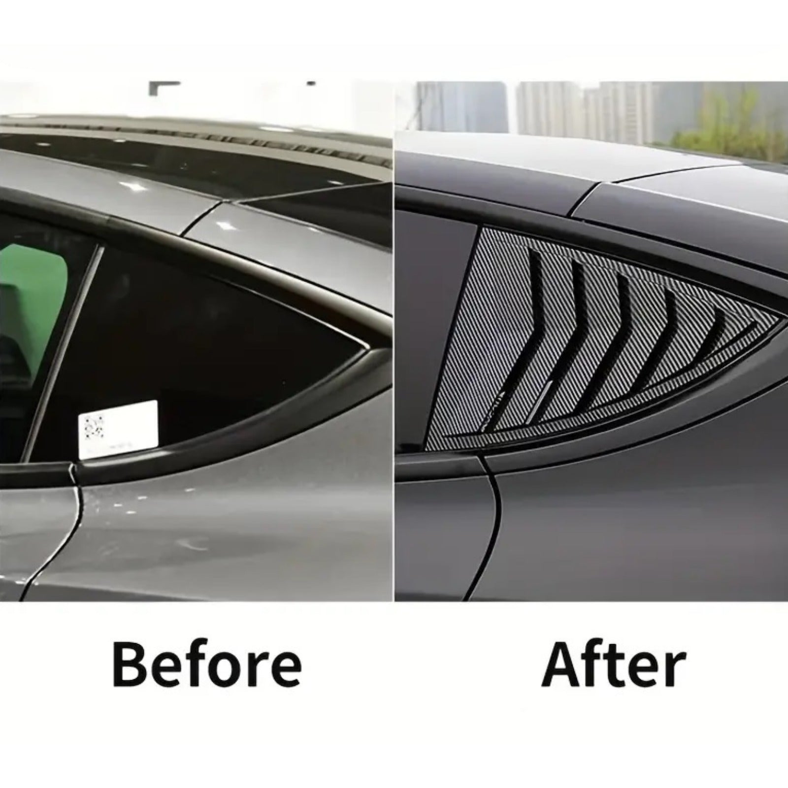 Tesla Model Y 2019-2024 Rear Triangular Window Sunshade – 2-Piece Set