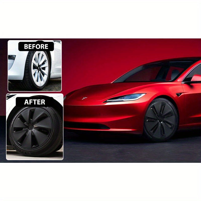 Tesla Model 3 2024 Highland 18" Photon Wheel Cover Hubcaps Replacement Kit