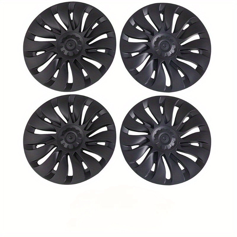 4PCS 19" Hubcaps for Tesla Model Y (2020-2023), Full Rim Wheel Cover Replacement