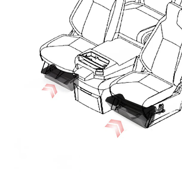 2024 Tesla Cybertruck Front Under-Seat Storage Box – Waterproof Hidden Organizer Tray